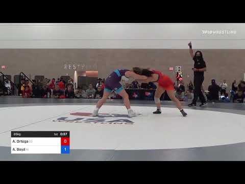 65 Kg Rr Rnd 2 - Ashlynn Ortega, CO Vs Alara Boyd, IN