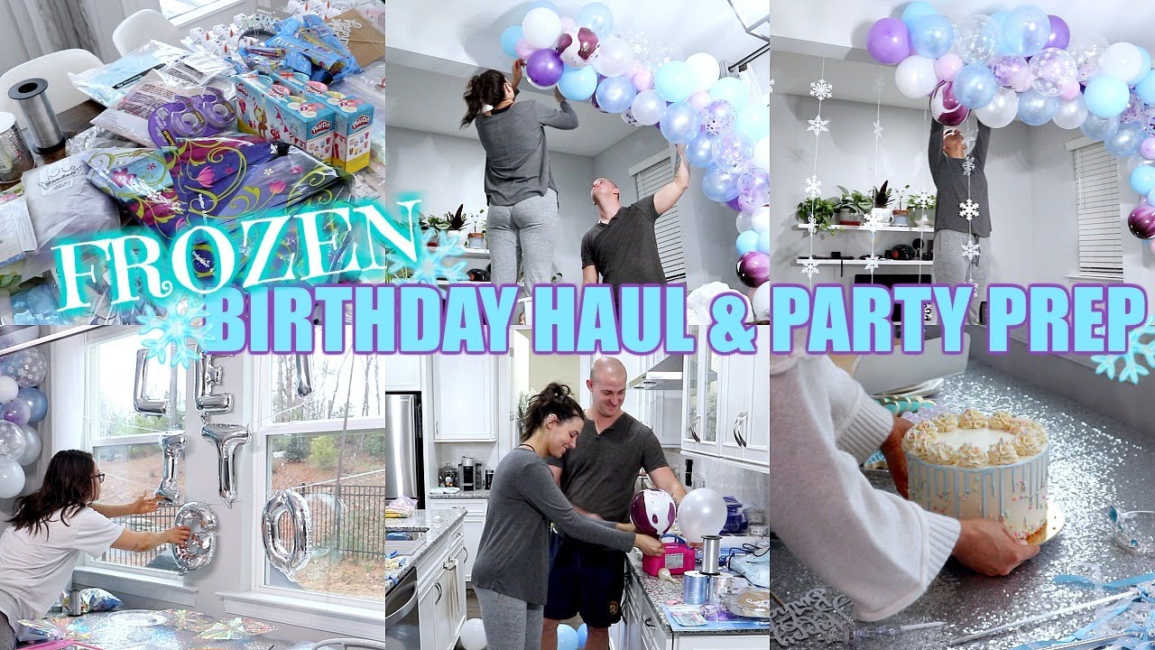 FROZEN BIRTHDAY HAUL & PARTY PREP!