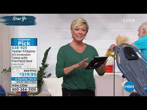 Teeter FitSpine X3 Inversion Table w/FlexTech Bed   10Ye...