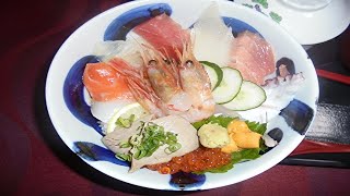 [飯動画]　海鮮丼大盛　「和風レストラン末広」