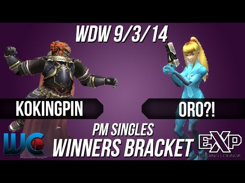 WDW 9/3/14 - Oro?! (ZSS) vs. KOKingpin (Ganon/Game and Watch) PM Winners Bracket