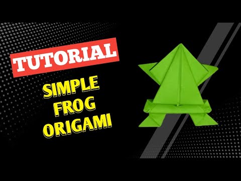 SUPER EASY ORIGAMI TUTORIAL!!! | Origami Frog Tutorial | Easy Guide to Making a Jumping Origami Frog