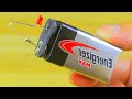 9V Battery Hacks #Shorts