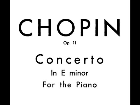 Chopin Piano Concerto No. 1 in e minor, Op. 11 (Zimerman)