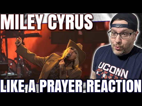 REACTION TO "LIKE A PRAYER" (MADONNA COVER) BY MILEY CYRUS!