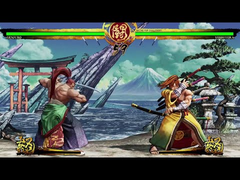 Genjuro Kibagami VS Yoshitora Tokugawa - Hardest Al - Samurai Shodown