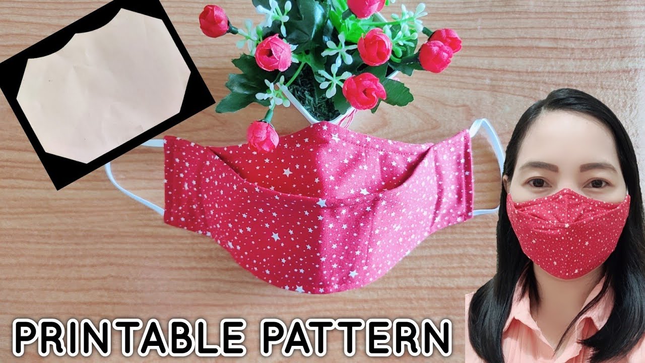 HOW TO SEW 3D FACE MASK - FREE PRINTABLE PATTERN / JELORY ...