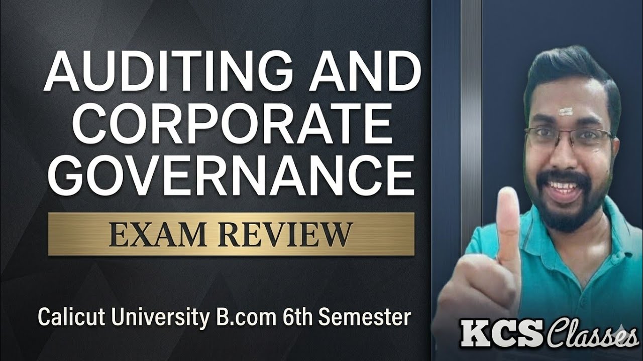 Exam Review 🔥|Auditing and Corporate Governance|Calicut University B.com 6th Semester 