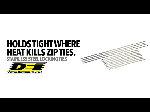 Stainless Steel Locking Ties from Design Engineering, Inc.