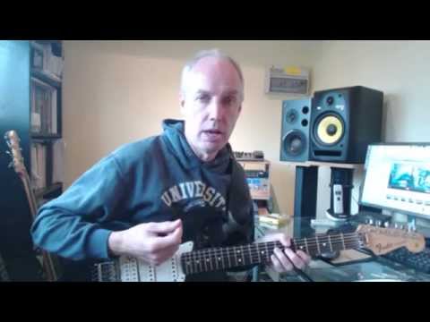 Practice your rhythm playing on electric guitar. -   Free lessons by Andy Drudy