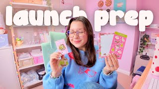 work with me: launch prep week 🍃🛍️ product photography, unboxing & realistic studio vlog 📦