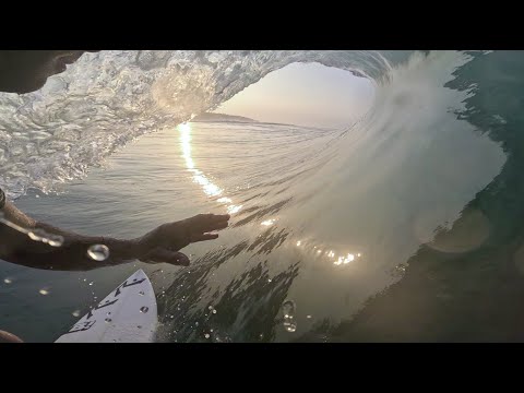 Beautiful Sunrise Barrels! (RAW POV)