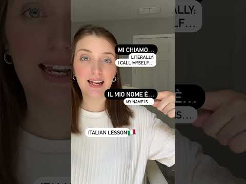 How to say your name in Italian #language #italianway #europeanlanguage