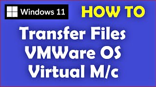 How to Copy / Transfer Files in VMware Workstation from Host OS [ Windows 11 /  10 ]