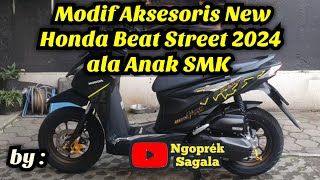 Download lagu Modif Aksesoris New Honda Beat Street 2024 ala Anak SMK mp3