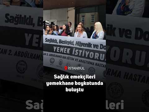 Sağlık emekçileri yemekhane boykotunda buluştu: “Her gün patates, her gün patates, her gün patates
