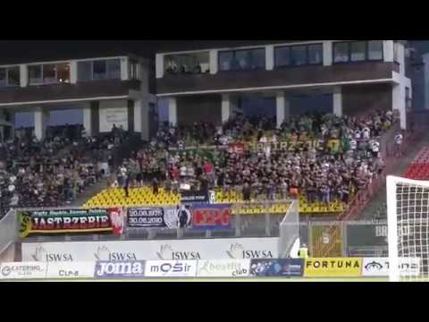 GKS Jastrzębie - doping kibiców w meczu z GKS Bełchatów  17.08.2019