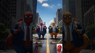fatty Marvel and DC heroes 😱 and his clone going to school #avengers #shorts #marvel