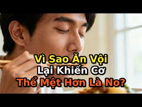 Vì Sao Ăn Vội Lại Khiến Cơ Thể Mệt Hơn Là No?