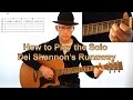 How to Play Runaway Solo Guitar Lesson - Del Shannon
