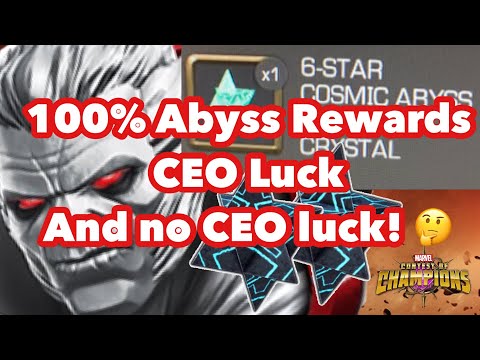 Abyss of Legends 100% Completion Rewards - 6 Star Nexus, Feature 6 Star and more | MCOC