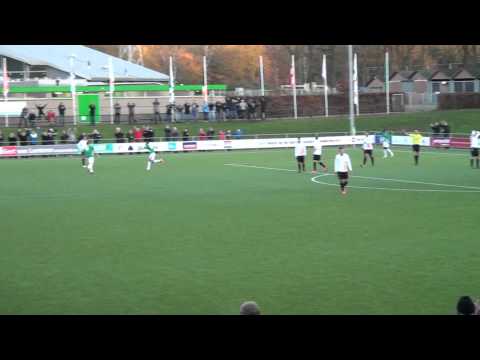 VVOG - Drachtster Boys: doelpunt Labari met salto!