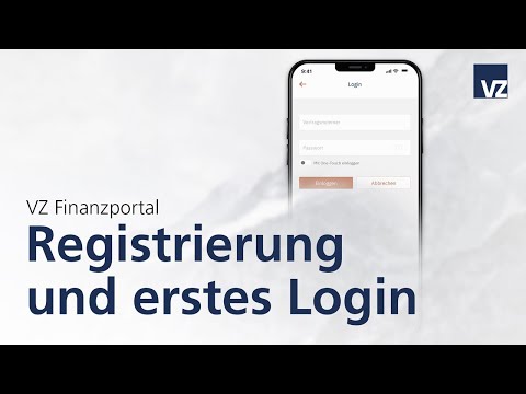 VZ Finanzportal: Registrierung und erstes Login