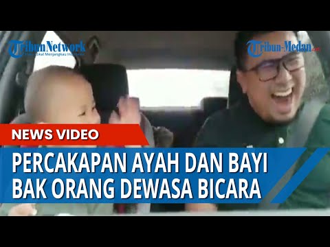 Kocak Percakapan Ayah dan Bayi Bak Orang Dewasa, Tertawa Bersama Seolah Saling Mengerti