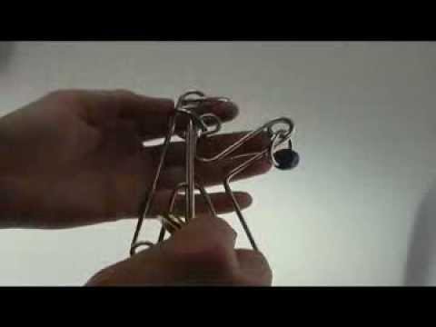 Solution for Blue Knight from Puzzle Master Wire Puzzles