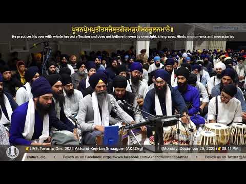 040 Bhai Jaswant Singh Jee at Toronto Dec  2022 Akhand Keertan Smaagam