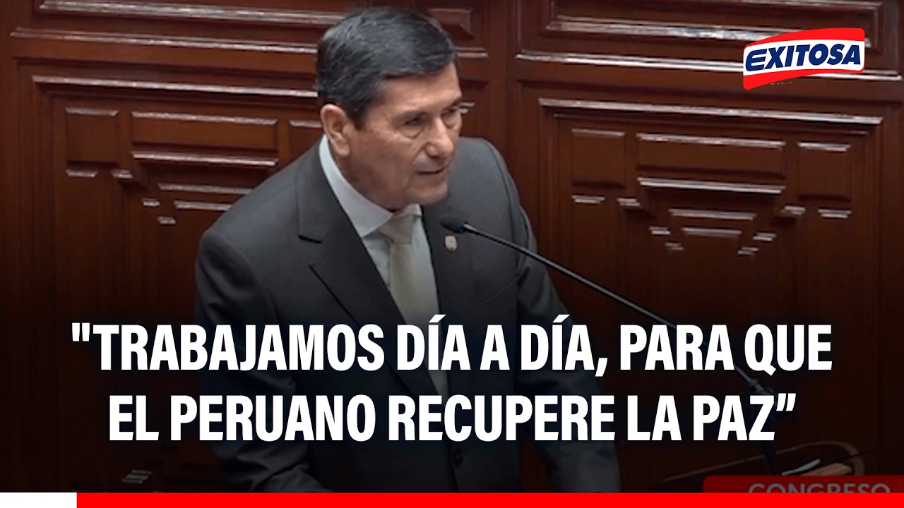 🔴🔵 Luis Arroyo inició su presentación ante el Pleno del Congreso