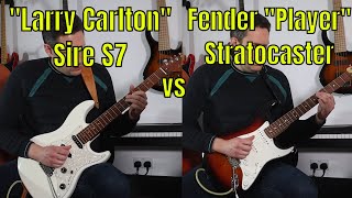 Video thumbnail for Sire "Larry Carlton" S7 vs Fender Player Series Stratocaster - What's the best affordable Strat? by Johnny Cox Guitar & Bass School