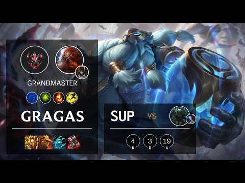 Gragas Support vs Pyke - EUW Grandmaster Patch 11.23