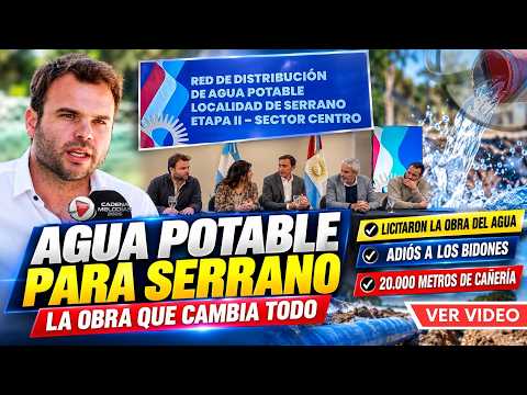 💧SERRANO TENDRÁ AGUA POTABLE EN LA MITAD DEL PUEBLO | Entrevista al Intendente Ismael Goñi