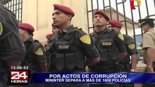 Separa a más de 1600 policías involucrados en casos de  corrupción