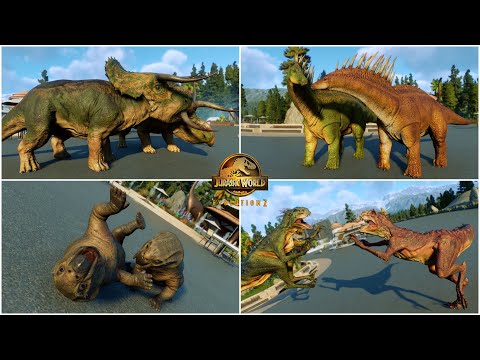 Some of The BEST SOCIAL INTERACTION! Dinosaurs Appear Randomly - Jurassic World Evolution 2