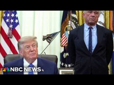 Trump signs order to change child vaccine recommendations