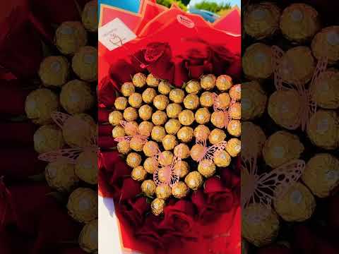 Ferrero Rocher and Red Roses Bouquet 💕💐