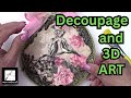 How to Decoupage Rice Paper on Wood for BEGINNERS (Decoupage Tutorial)