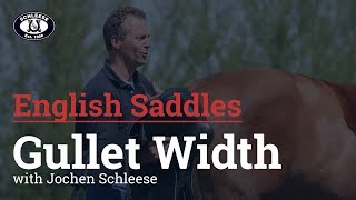 English Saddle Gullet Width by Schleese Saddlery