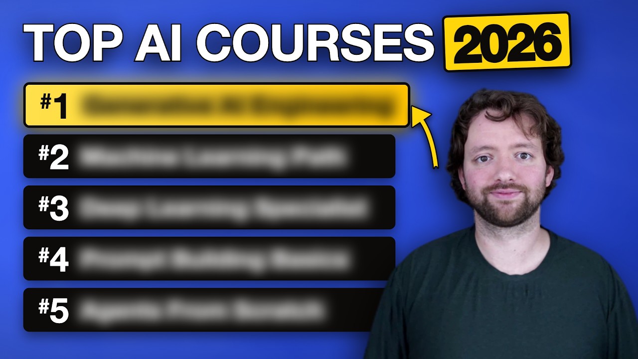 Top 5 AI Engineering Courses I’d Take If I Started Over (2026)