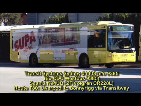 Transit Systems Sydney #1408 m/o 9385 (ex-CDC Group): Scania K94UB (ZF/Volgren CR228L)