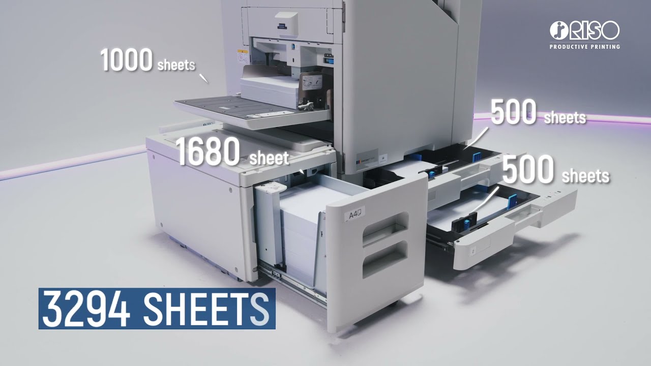 RISO - ComColor FT pojemność tac na papier