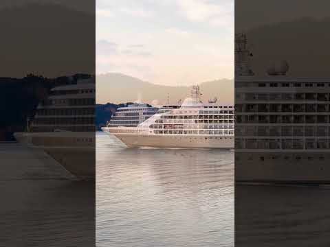 Thumbnail for Le Silver Shadow glisse dans le fjord de Saguenay #cruise #cruiseship #maritime #silversea