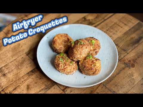Airfryer Cheesy Potato Croquettes