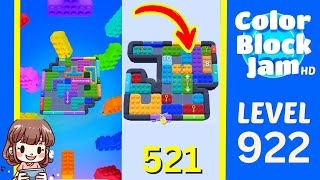 Solution du Niveau 922 de Color Block Jam