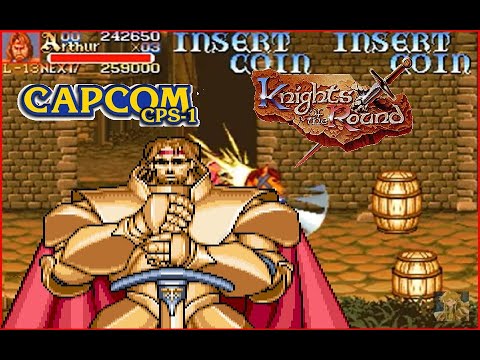 Knights of the Round arcade King Arthur Lev7 Hardest no miss playthrough!