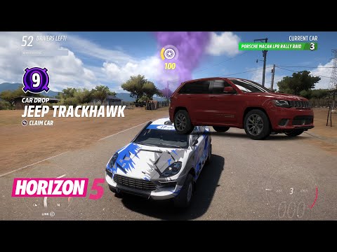 Forza Horizon 5 Eliminator Best Spawns - Car Drop Level 9 - Jeep Trackhawk