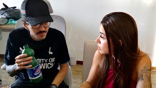 Eros queria beber água sanitária 