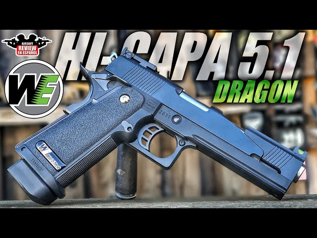 Vídeo relacionado con Pistola de Airsoft de Gas blowback hi-Capa 5.1 Government en Color Negro TM. Potencia < 1 J